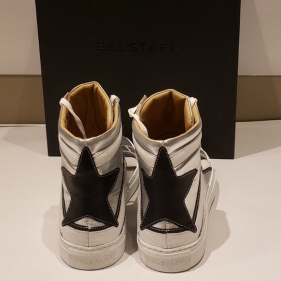 Belstaff Dillon High Top Fashion Sneakers - Picture 7 of 7